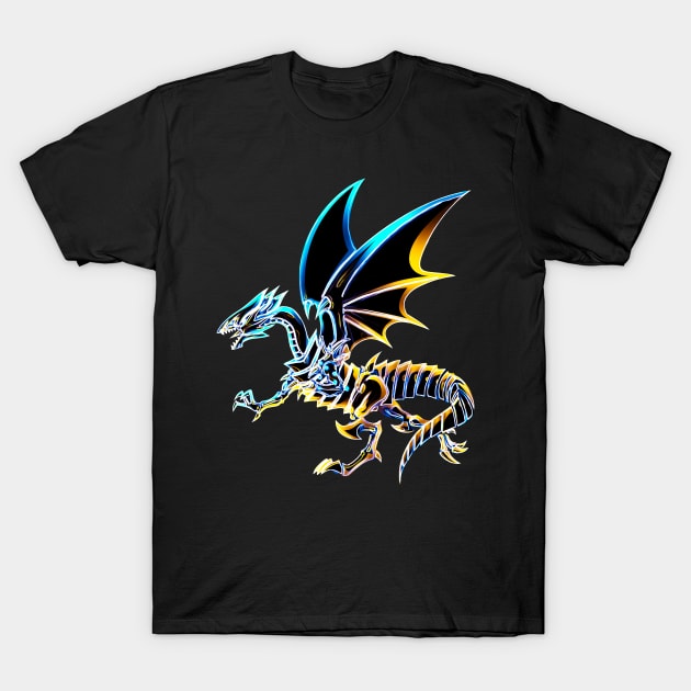 Blue eyes white dragon T-Shirt by Sandee15